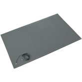 Crown Comfort-King Anti-Static 3/8" Thick Dry Area Anti-Fatigue Mat - 2' x 3', Gray